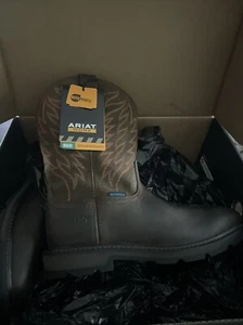 Ariat Groundbreaker 10 pulgadas impermeable punta cuadrada ancha Wellington 10024984 - Imagen 1 de 3