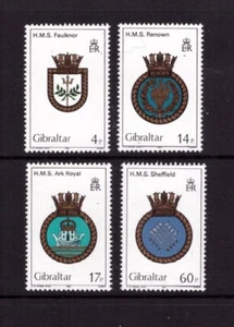 Gibraltar 1983 The Royal Navy Crests set MNH mint stamps - Picture 1 of 1