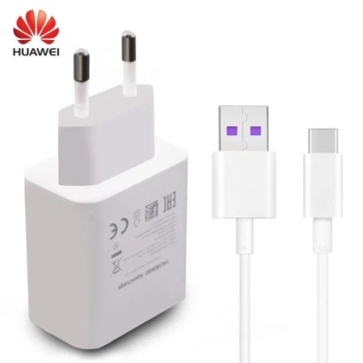 Original Huawei SuperCharge 5A Ladegerät Ladekabel USB-C Kabel Mate9 P10 P20 Pro - Bild 1 von 4