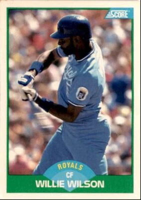 1989 Score Willie Wilson Kansas City Royals #28 - Image 1 of 2