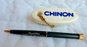 Rare CHINON Cameras Commemorative Pen & Promotional Floating Key Chain - Picture 1 of 5