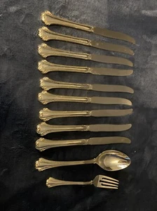 F.B. Roger’s Golden Colored Silverware Pieces - Picture 1 of 5