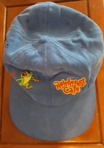 Kids Rain Forest Café Frogs Adjustable Vented Snapback Blue Hat Youth 7-14 - NEW - Picture 1 of 5