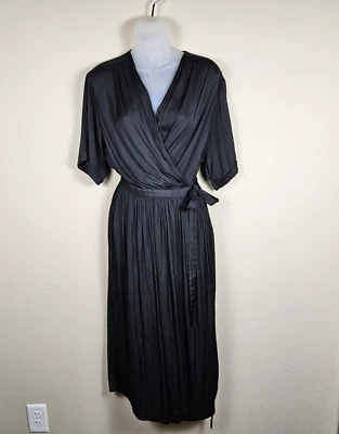 Vestido midi envolvente Maison Scotch & Soda talla 1 Dans la Nuit negro bolsillo talla 4 EE. UU. Foto 1 de 4