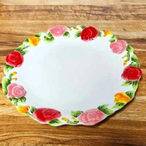 Temp-tations by Tara Figural Floral Rose 10,5" Runder Speiseteller - Bild 1 von 4