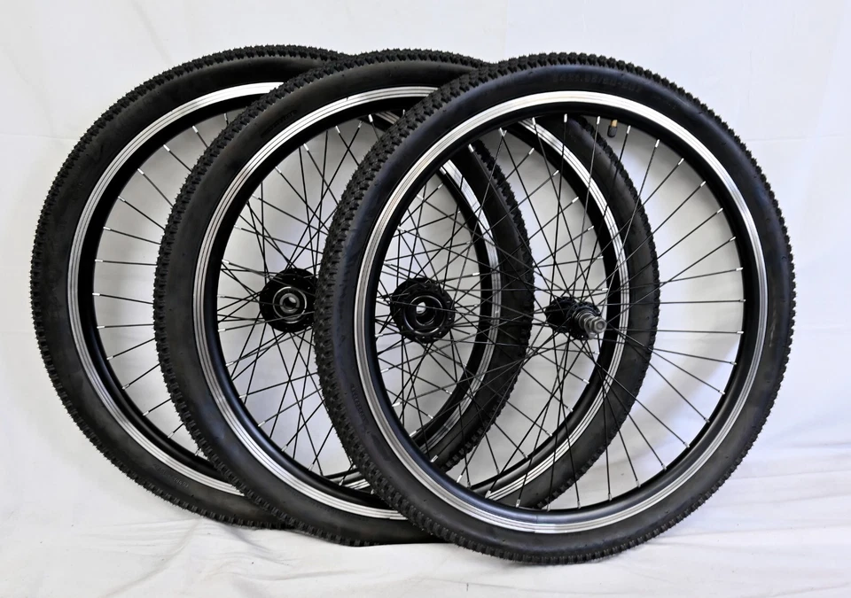 MOONCOOL 20/24/26 /27.5 inch Tricycle Wheels Adult Trike Wheel W/Tire Tube 15mm Axles