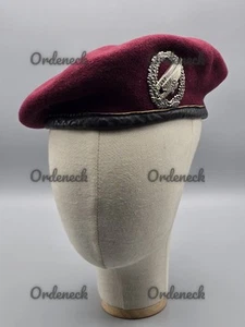 BUNDESWEHR BARETT - BORDEAUX - FALLSCHIRMJÄGERTRUPPE OHNE FLAGGE - GR. 56 - 58 - Bild 1 von 12