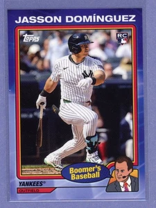 2024 Topps X Chris Berman Boomer's Baseball #19 Jasson Dominguez Rookie RC - Picture 1 of 2