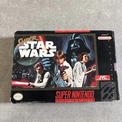Super Star Wars JVC Authentic Super Nintendo SNES NRMT condition COMPLETE n box! - Image 1 of 4