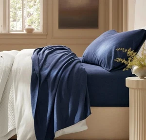 Flannelette Sheets Egyptian Cotton Ink - Picture 1 of 3