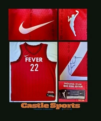 Caitlin Clark Signed AUTHENTIC NIKE REBEL VICTORY RED JERSEY AUTO PSA COA Fever - Image 1 of 4