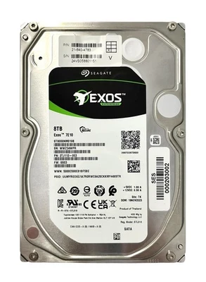 Seagate Exos Enterprise ST8000NM019B Hard Drive 8TB 7E10 7.2K SAS 3.5 HDD - Image 1 of 2