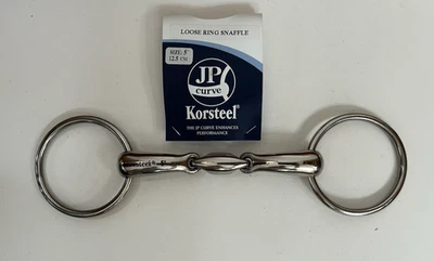 Новый JP Korsteel свободного кольцо овальный ссылка английский Snaffle лошадь бит 5» - Изображение 1 из 3