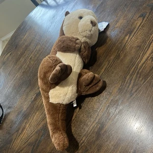 Justin Otter Plush Toy Factory 24" Stuffed Animal 2022 Brown & Tan NWT - Picture 1 of 13