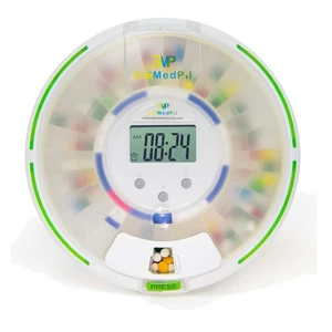 Distributore automatico di pillole bloccato - 28 scomparti per la cura completa dei farmaci - Foto 1 di 11