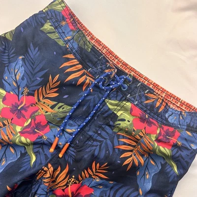Bañador Tommy Bahama Hombre Azul Rojo Naranja Flores Poliéster S Nuevo Sin Etiquetas Foto 1 de 4