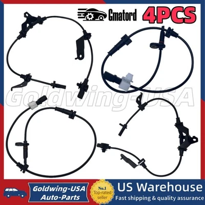 Sensores de velocidad de rueda ABS delanteros traseros izquierda derecha 4 piezas para Honda Accord 2008-2012 EE. UU. Foto 1 de 4