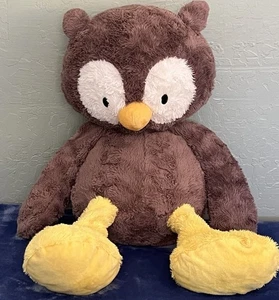 Animal Adventure Jumbo braune Eule Plüschtier Stofftier Floppy 2019 selten Rarität - Bild 1 von 10