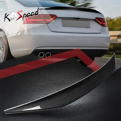 Alerón trasero de fibra de carbono estilo STP para Audi A5/Quattro Coupé 08-16 Foto 1 de 4