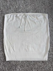 VINTAGE Y2K Club Monaco Classic Knit White Top Sz XS DISCONTINUED - Picture 1 of 4