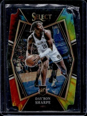 2021-22 Select Day Ron Sharpe Die Cut RC Tie Dye Prizm Premier #12/25 Nets - Image 1 of 2