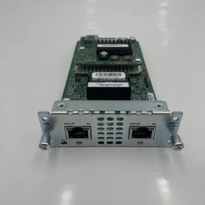 CISCO 2 PORT MULTIFLEX TRUNK VOICE/CLEARE 73-14505-09 NIM-2MFT-T1/E1 - Picture 1 of 7