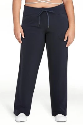 Athletic Works Womens Dri More Core Relaxed Fit Yoga Pants Blue Size S (4-6) - Image 1 of 4