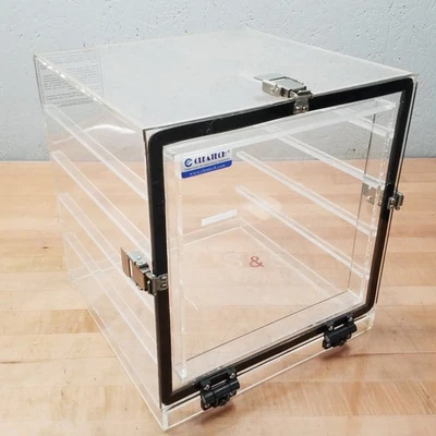 Cleatech 1400-1-A 透明亚克力干燥机柜,12 x 12 x 12,3 点闩锁 — 第 1/4 张图片
