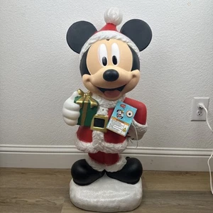 2.5 Ft Disney LED Mickey Mouse Christmas Blow Mold Indoor/outdoor *** Defects - Picture 1 of 14