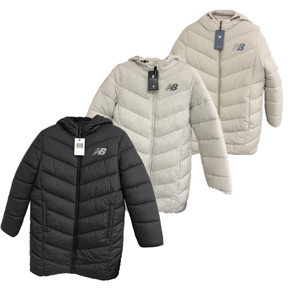 New Balance Women's Long Hooded Full Zip Puffer Jacket W1011 - Image 1 of 1