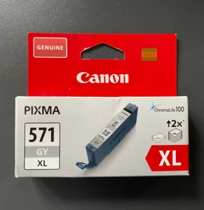 Genuine Canon Ink - CLI-571 XL GREY / MG7750 MG7751 (INC VAT) BOXED ORIGINAL - Picture 1 of 3