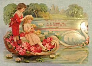 Fergus Falls, Minnesota VINTAGE EMBOSSED ADVERTISING WEBBER AG. IMPLEMENTS SEED - Picture 1 of 6