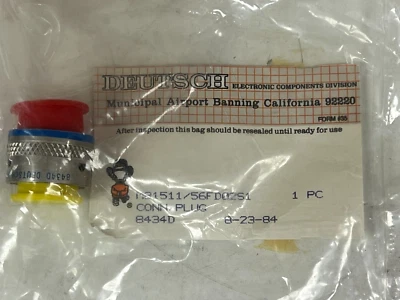 Deutsch 电连接器插头 P/N M81511-56FD02S1 全新 — 第 1/4 张图片