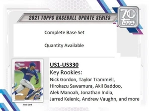2021 TOPPS UPDATE COMPLETE SET 330 CARDS RCs ++++ - Imagen 1 de 1