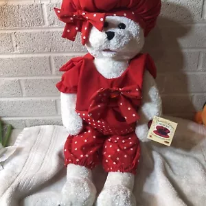 Chantilly Lane Musical Bear With Red Hat Tested - Picture 1 of 5