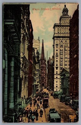 Vintage Wall Street New York Postcard - Parkersburg West Va The People's Store - Image 1 of 2