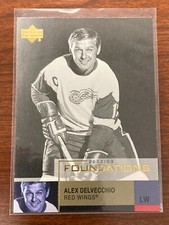 ALEX DELVECCHIO 2002-03 UPPER DECK FOUNDATIONS DETROIT RED WINGS CARD #20