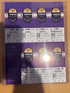 Football Ticket Stub LSU Season Tickets 2023 Home Games Jayden Daniels Heisman - Picture 1 of 4