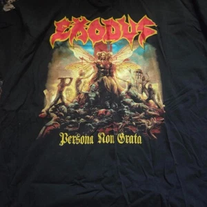 Exodus Persona Non Grata rock music tour short sleeve black color Shirt KV33699 - Picture 1 of 2