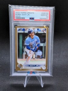 Bobby Witt 2022 Topps Update Gold #/2022 PSA 10 GEM MINT Rookie RC #100
