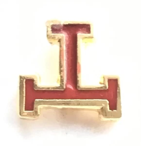 Insignia de pasador de solapa pequeña esmalte triple tau masónico Royal Arch (K028) - Imagen 1 de 2