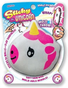 Hog Wild Sticky Das Einhorn Folie Emoji zerdrückbar und formbar Griff Ball Spielzeug - Bild 1 von 1