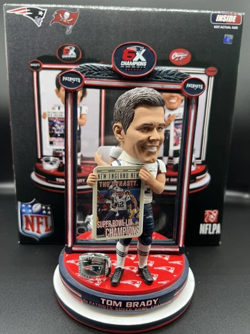 TOM BRADY New England Patriots Tampa Bay Buccaneers Dual Spinning Bobblehead NFL Cover
