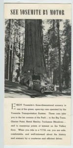 1940 Pamphlet See Yosemite by Motor, Transportation Service Saddle Schedule - Picture 1 of 3