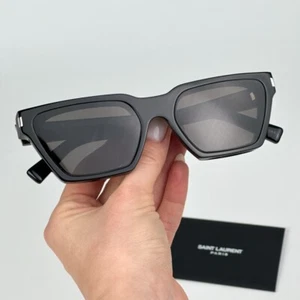 Saint Laurent Damen Sonnenbrille Schwarz Cat Eye SL633 CALISTA 001 BRANDNEU - Bild 1 von 12