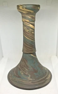 NILOAK Pottery-Candle Stick Mission Swirl 1910-1924-AR Benton Arkansas (LR) - Picture 1 of 7