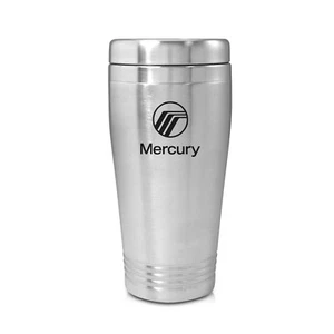 Mercury Silver Stainless Steel Travel Mug - Picture 1 of 2