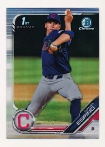 Daniel Espino 2019 Bowman Draft #BDC-27 Chrome Refractor Cleveland Indians - Picture 1 of 2