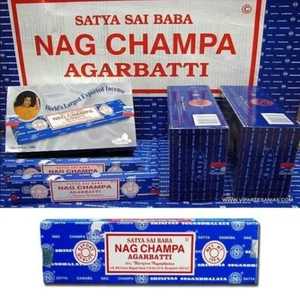 Incenso Satya NAG CHAMPA sai baba Bastoncini di incenso box 12 scatole - Foto 1 di 1