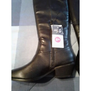 Universal Threads New Black Ladies Boots Size 5 1/2 NWT - Picture 1 of 7